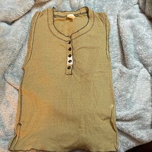 We The Free Olive Sleeveless Top